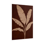 Brown Banana Leaf Print