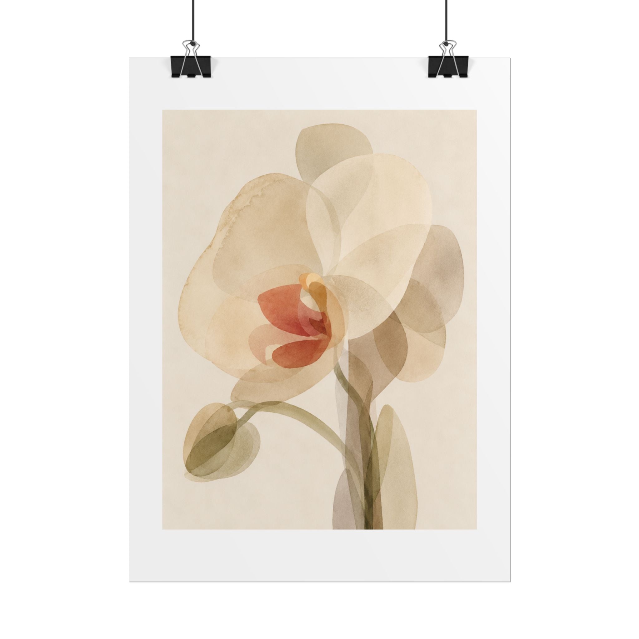 Soft Abstract Flower Print