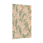 Peach Floral Pattern Print