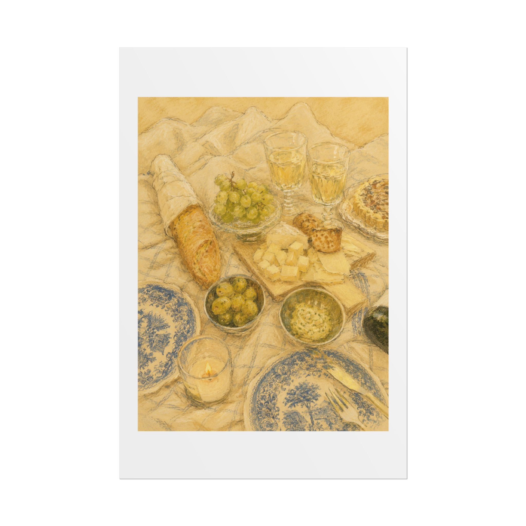 Picnic Table Print