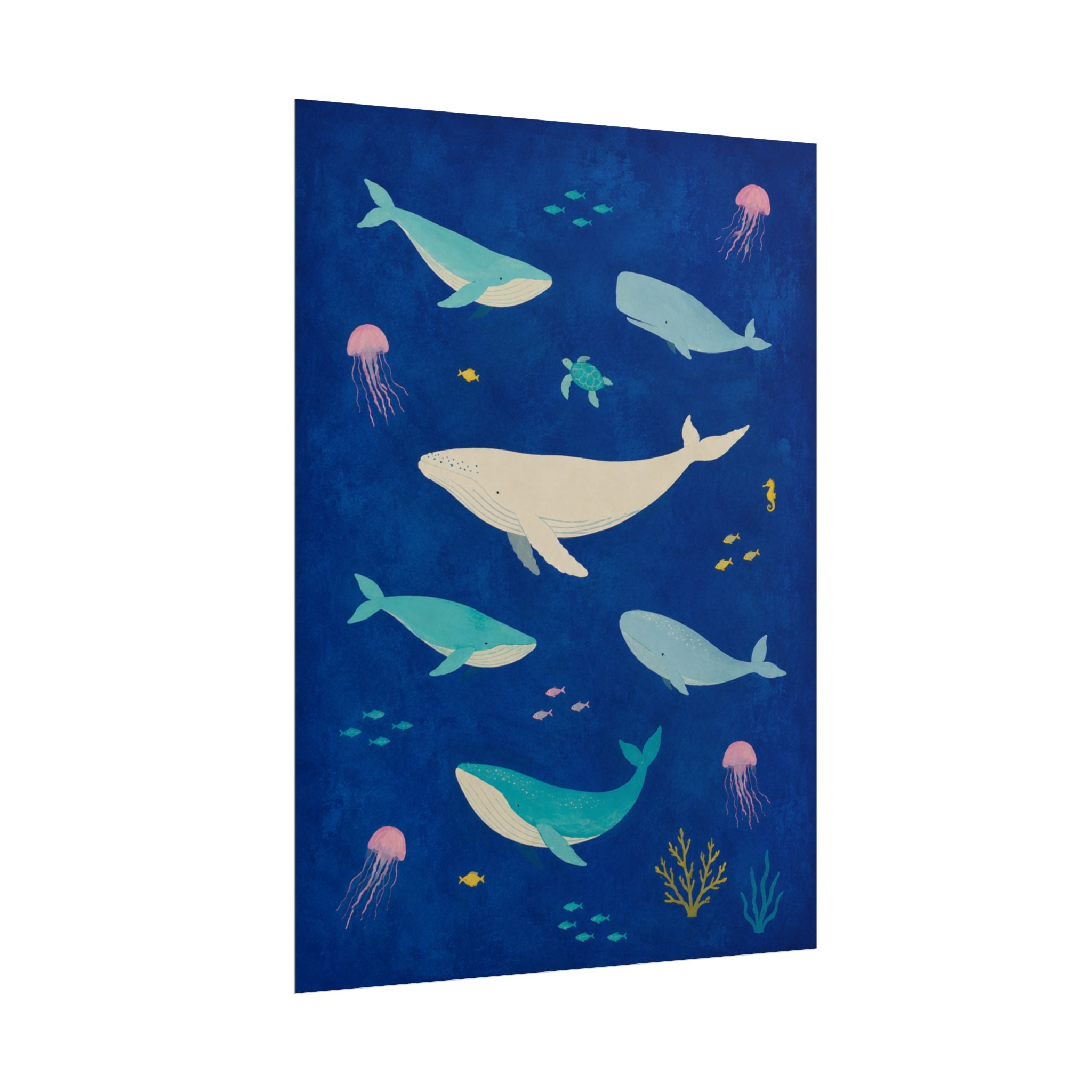 Ocean Whales Print