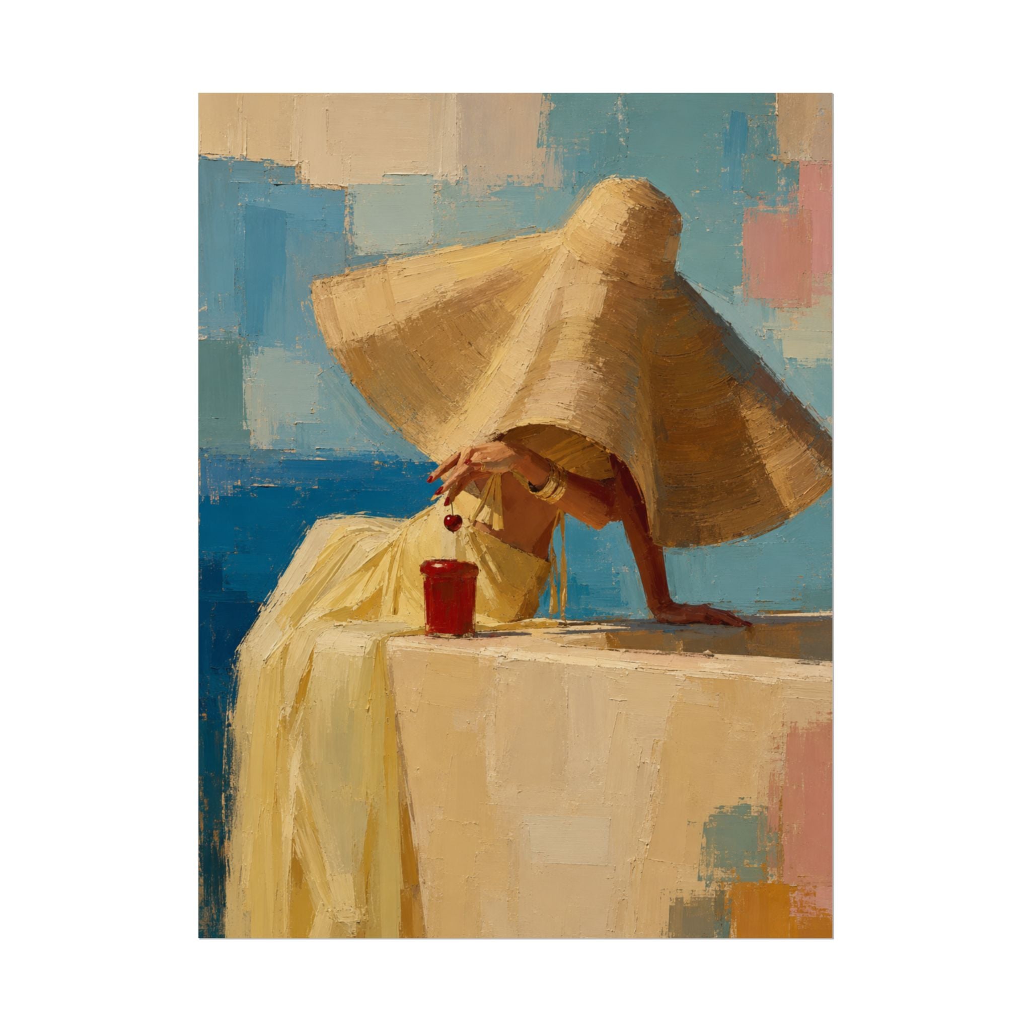 Beach Hat Print