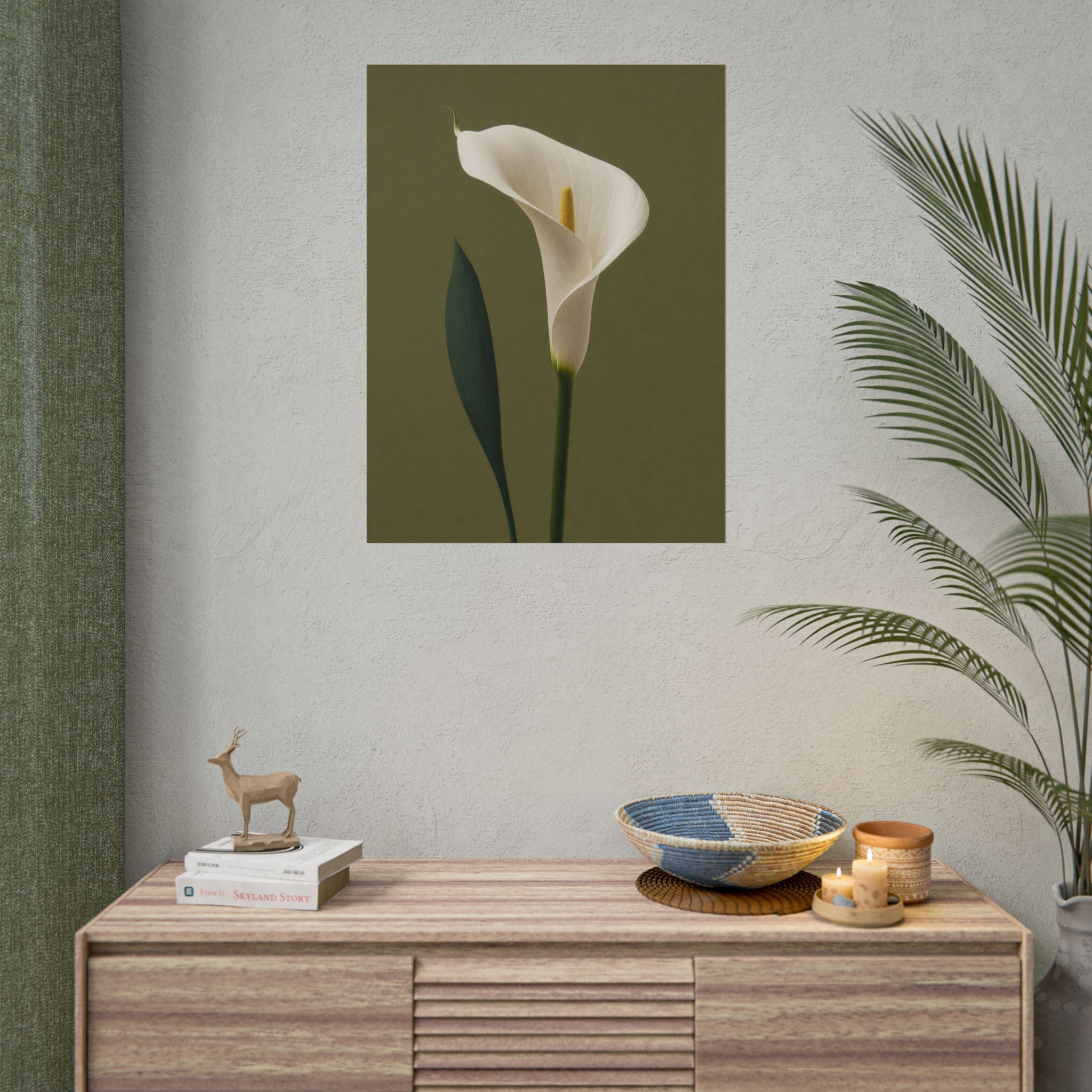 White Calla Lily Print