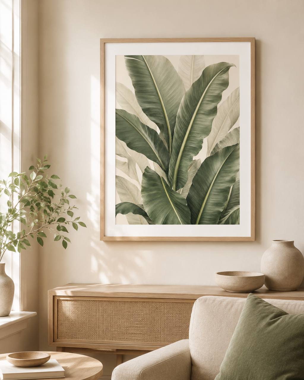 Banana Leaves Print