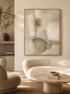 Soft Neutral Abstract Print