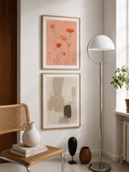 Coral Wildflower Print