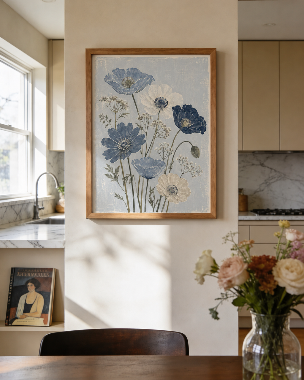 Blue Poppy Meadow Print