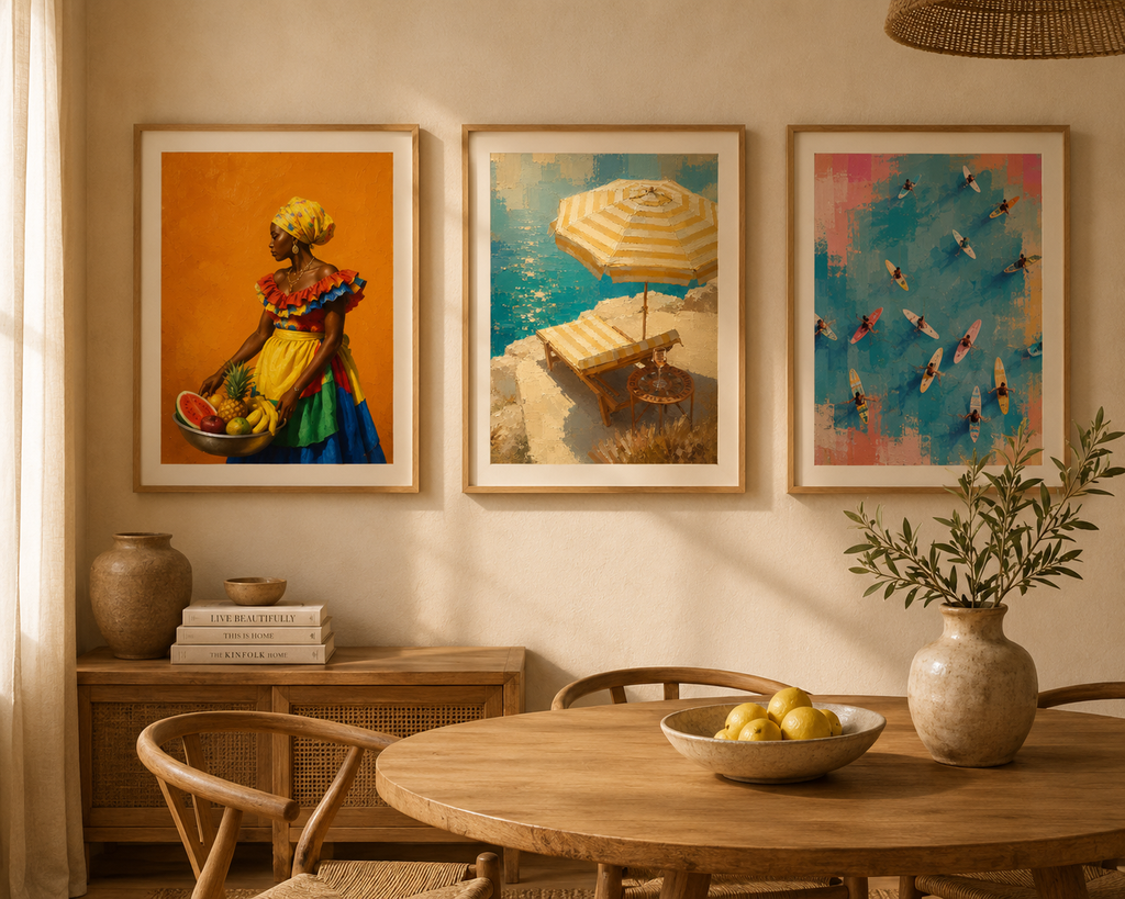 Yellow Parasol Print