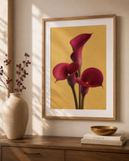 Burgundy Calla Lily Print