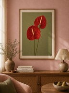 Red Anthurium Print
